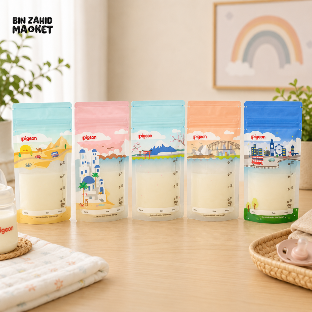 PIGEON BREASTMILK STORAGE BAGS – 120ML (25 PCS)