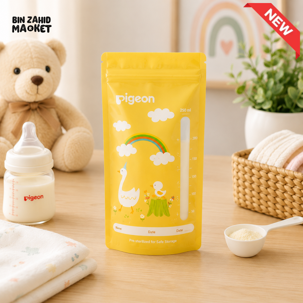 PIGEON BREASTMILK STORAGE BAGS – 180ML (25 PCS)