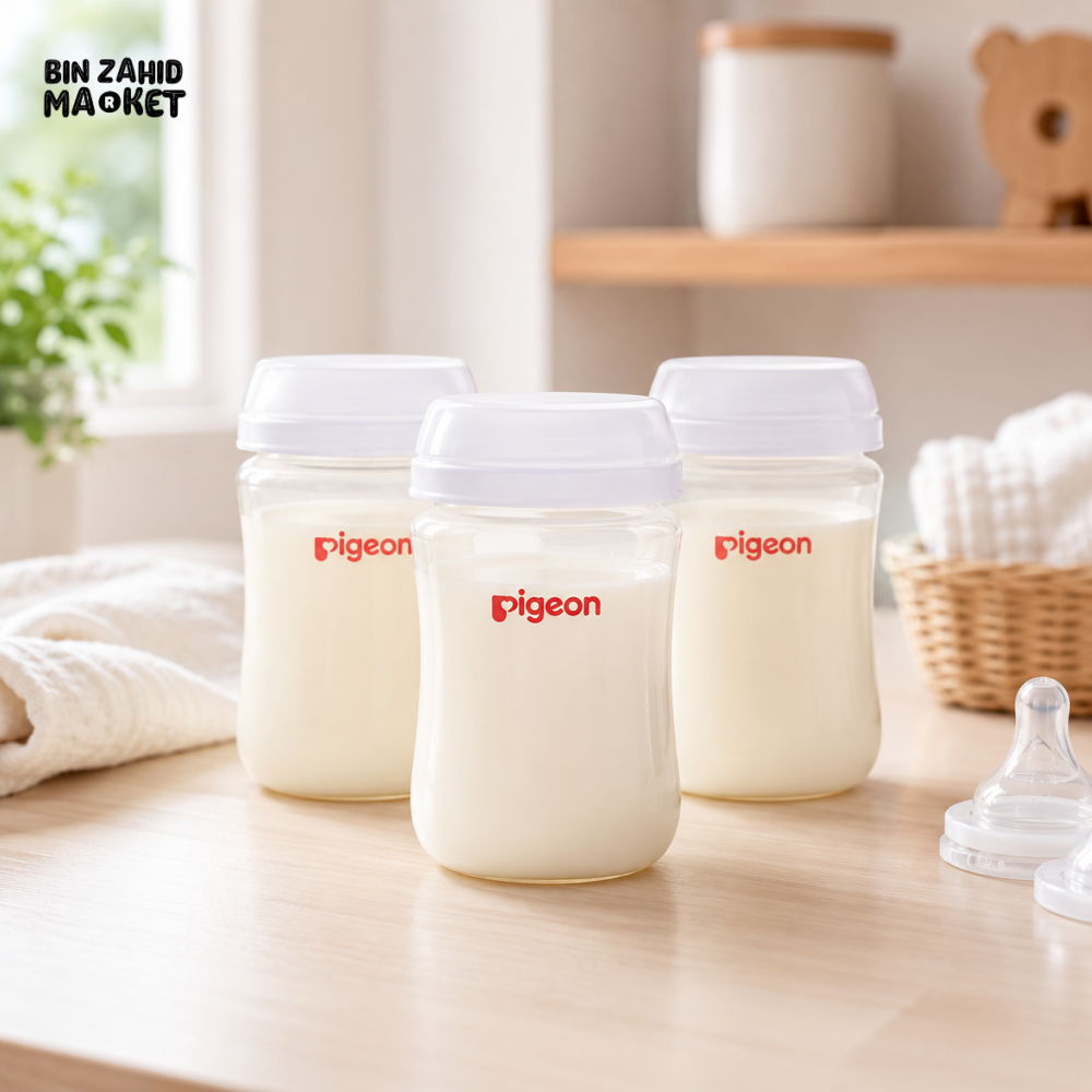 PIGEON BREASTMILK STORAGE BOTTLES 160ML PK-3
