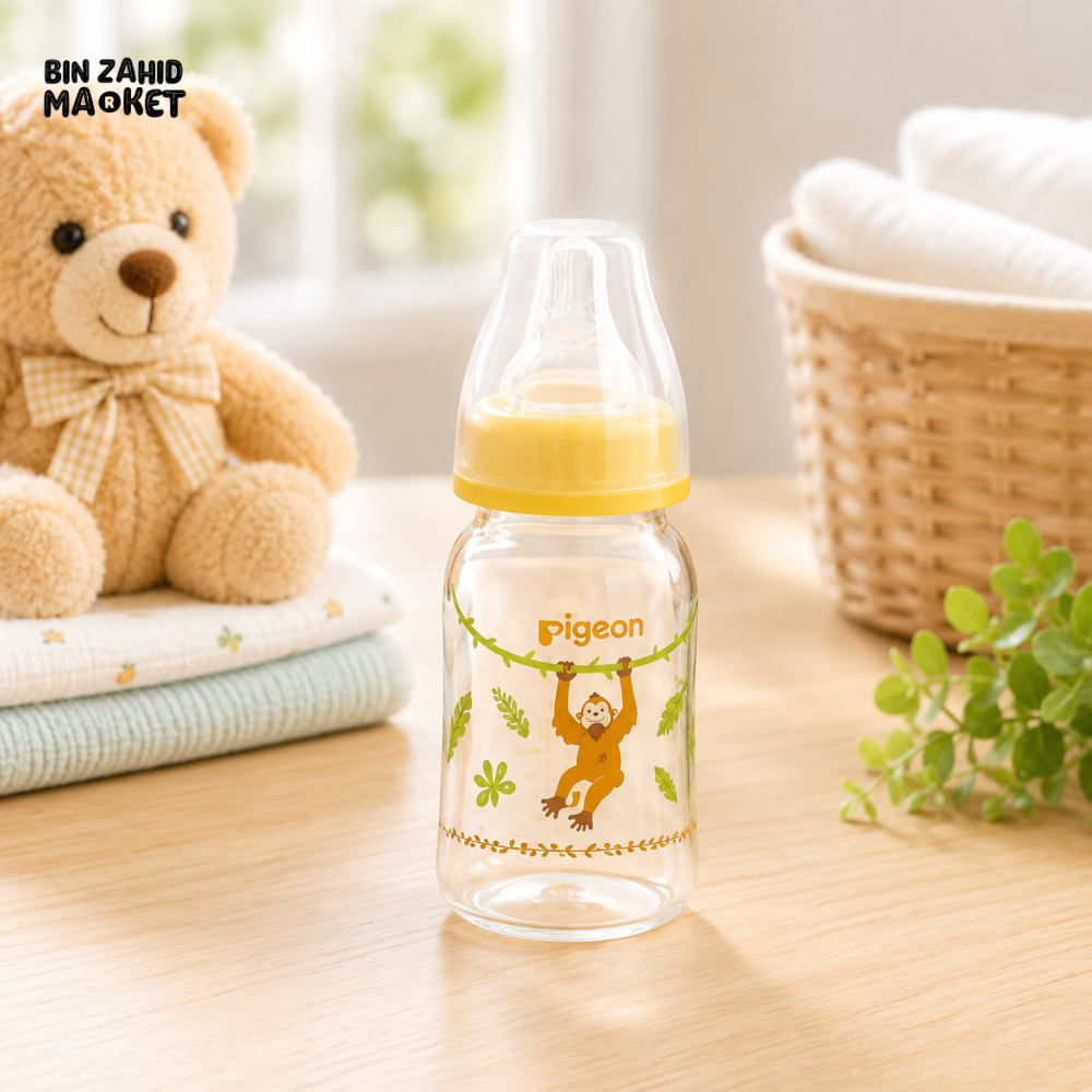 PIGEON COMPACT FLEXIBLE BABY BOTTLE – 0+ MONTHS