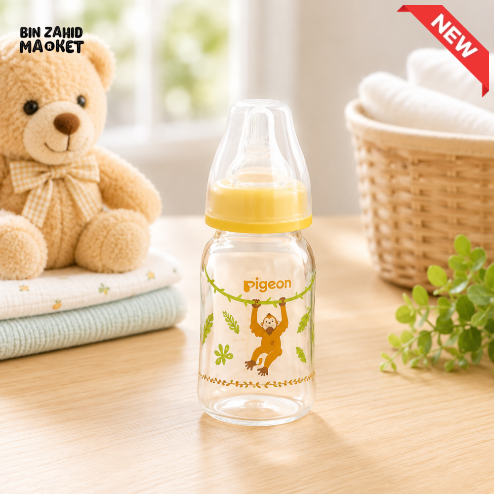 PIGEON COMPACT FLEXIBLE BABY BOTTLE – 0+ MONTHS