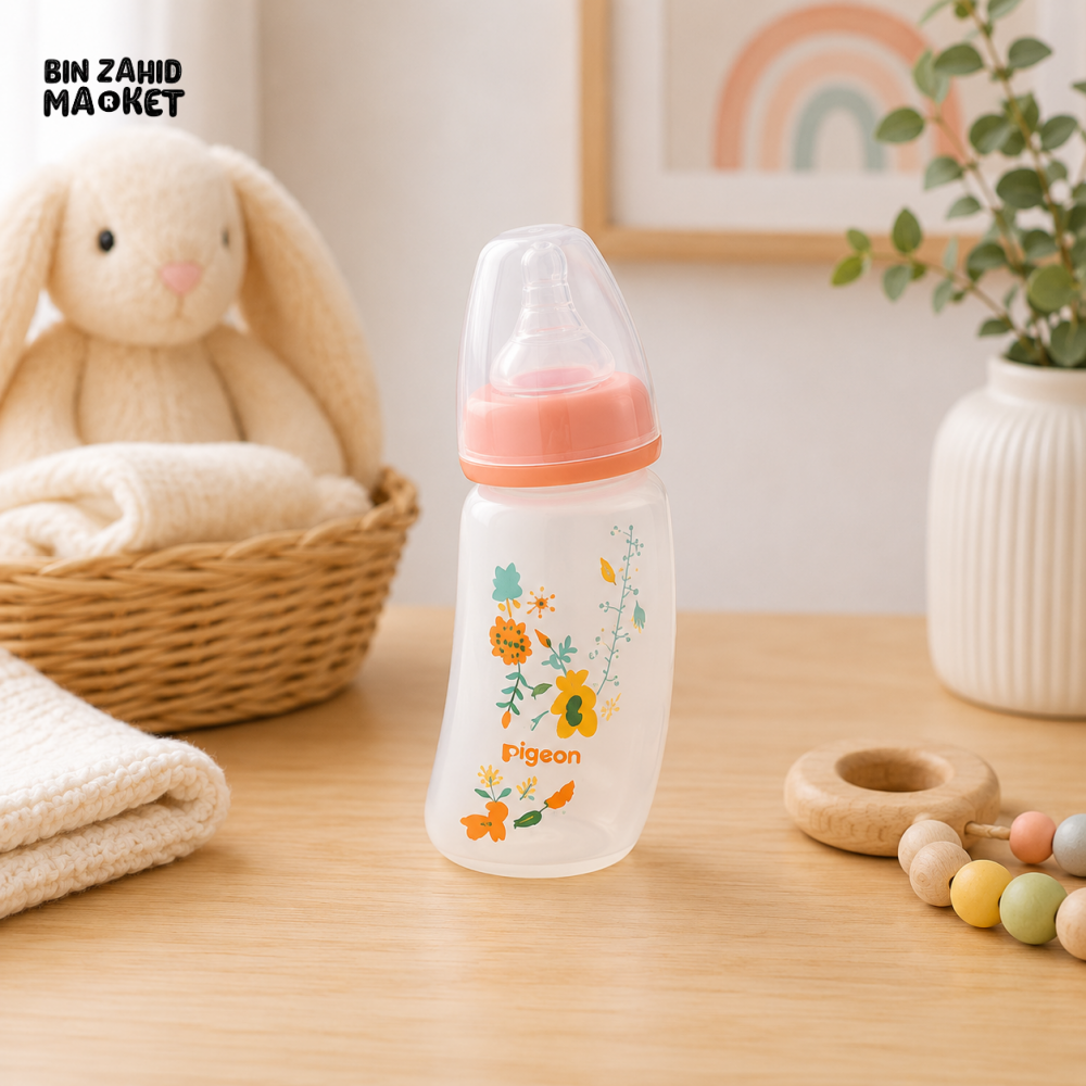 PIGEON CURVE STANDARD NECK NURSING BOTTLE PP 150ML FOREST