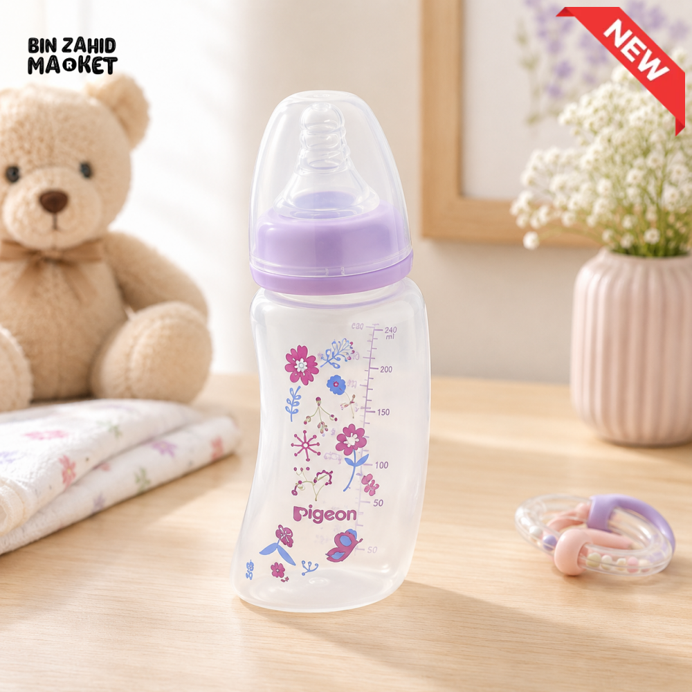 PIGEON CURVE STANDARD NECK NURSING BOTTLE PP 150ML GARDEN
