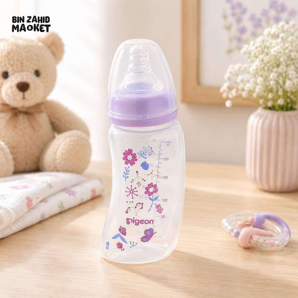 PIGEON CURVE STANDARD NECK NURSING BOTTLE PP 150ML GARDEN
