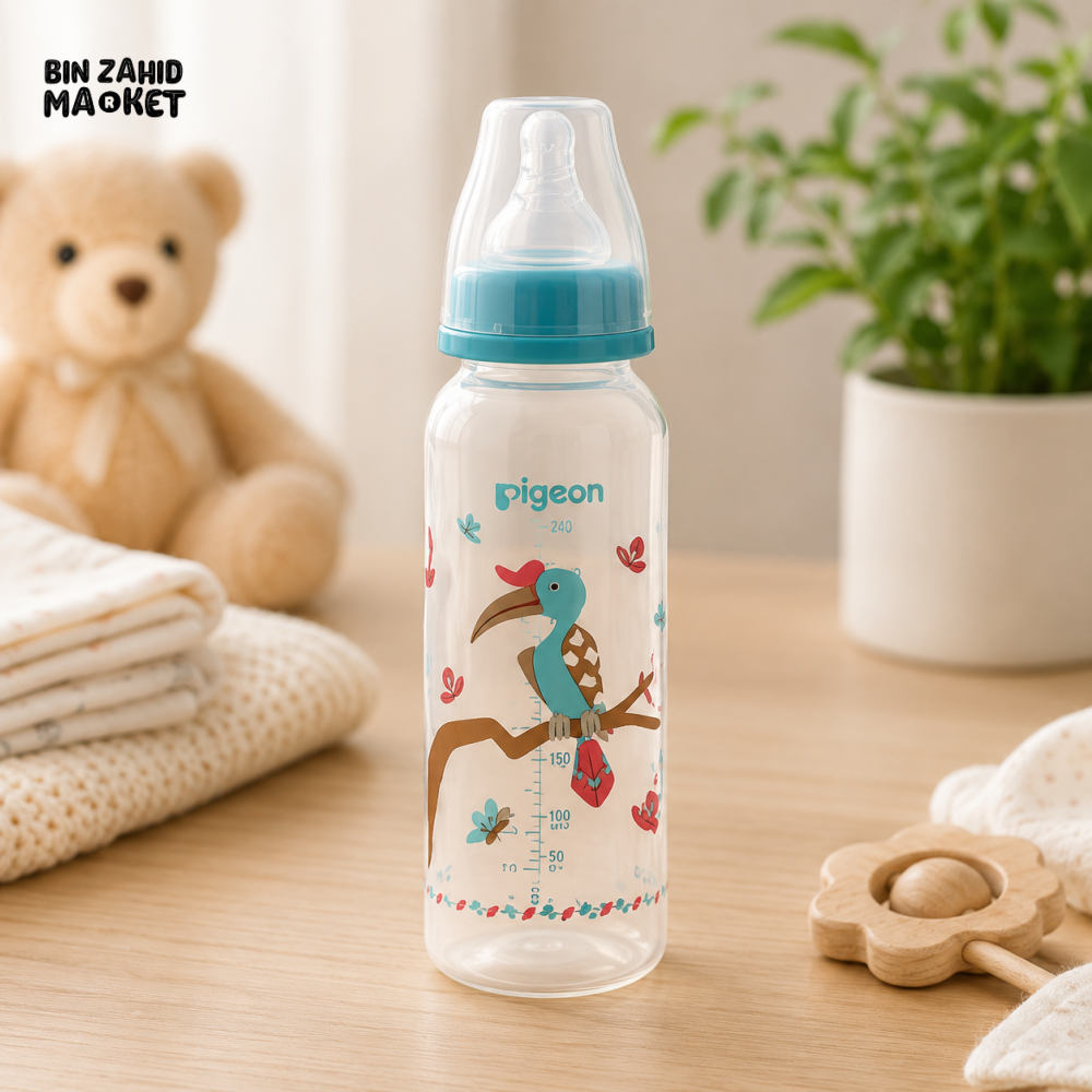 PIGEON FLEXIBLE STANDARD NECK FEEDER PP RP 240ML – HORNBILL