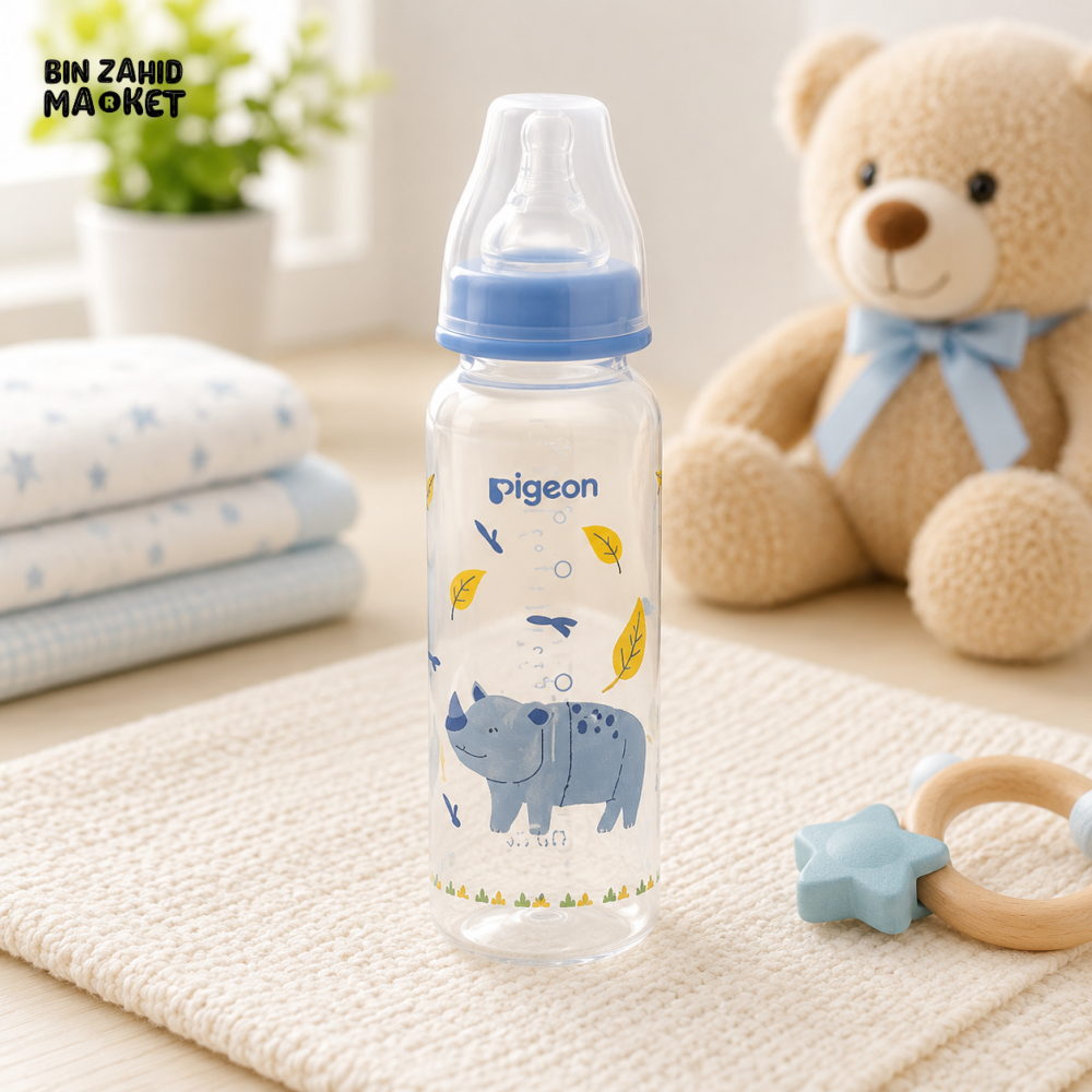 PIGEON FLEXIBLE STANDARD NECK FEEDER PP RP 240ML – RHINO