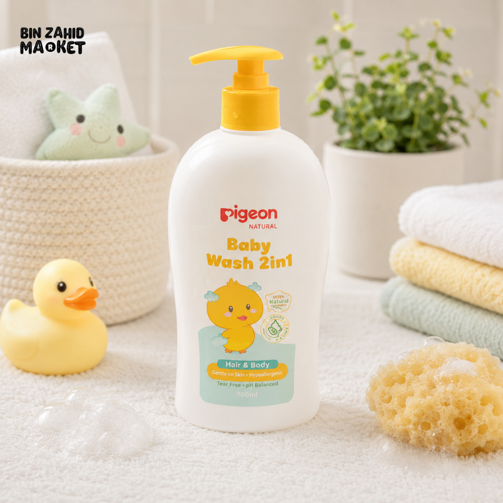 PIGEON JOJOBA BABY WASH 2IN1 700ML
