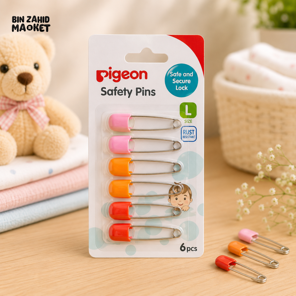 PIGEON MULTIPURPOSE SAFETY PINS (6 PCS)