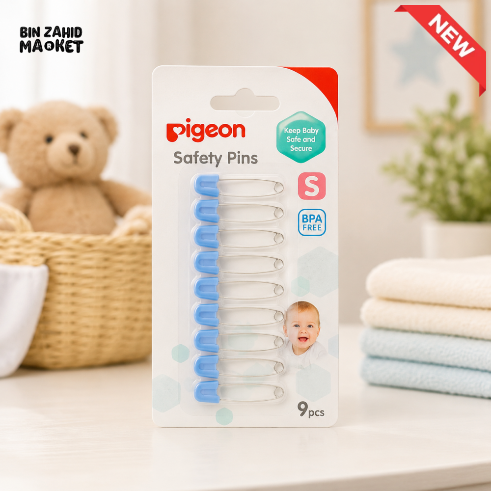 PIGEON MULTIPURPOSE SAFETY PINS – 9 PCS