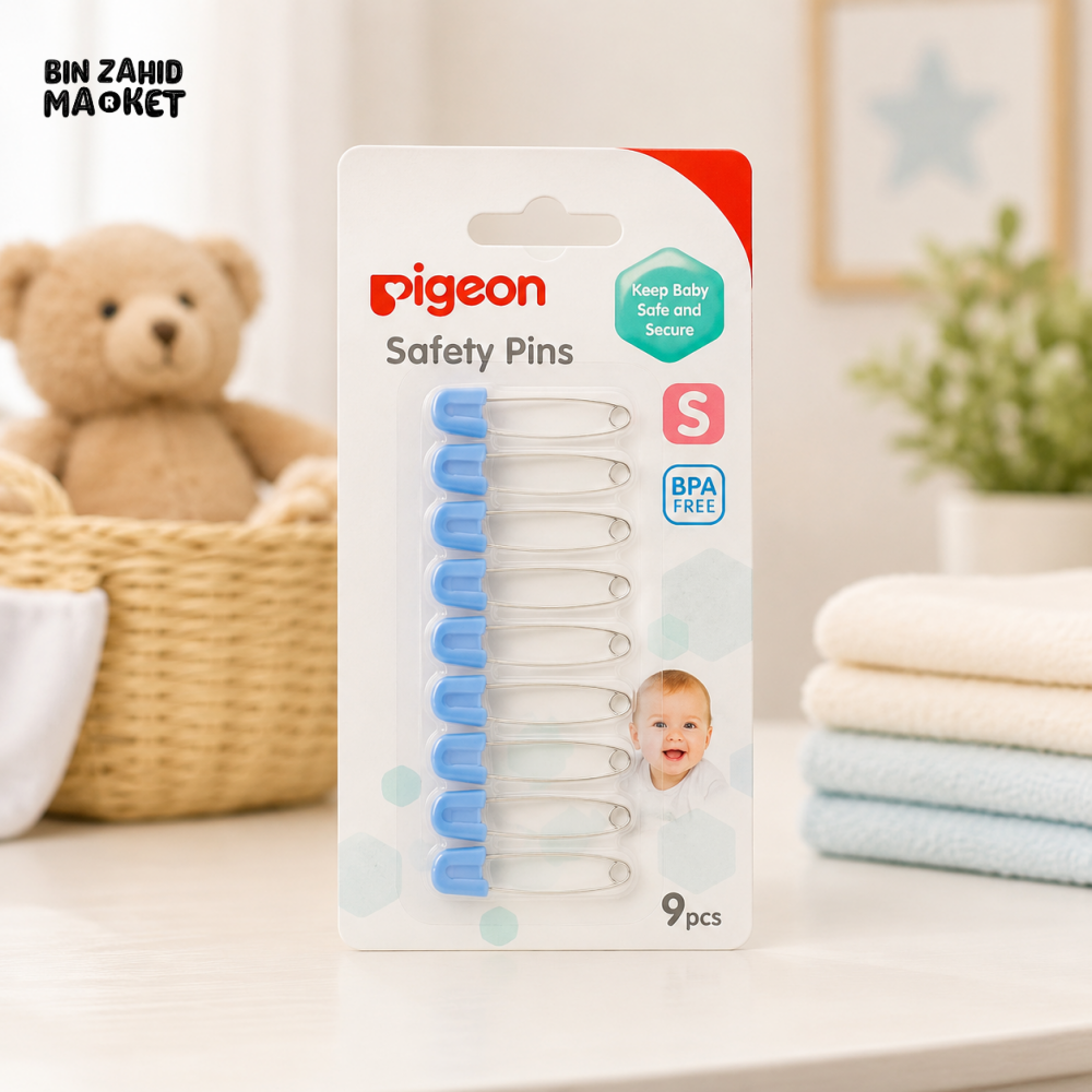 PIGEON MULTIPURPOSE SAFETY PINS – 9 PCS
