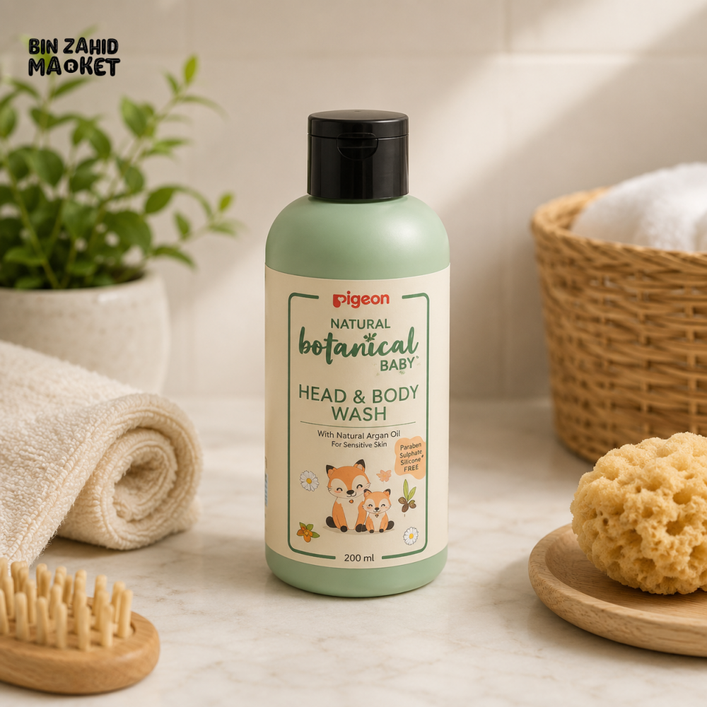 PIGEON NATURAL BOTANICAL BABY HEAD & BODY WASH GENTLE & NOURISHING