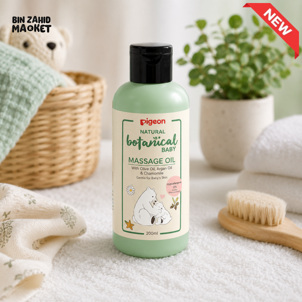PIGEON NATURAL BOTANICAL BABY MASSAGE OIL – 120ML