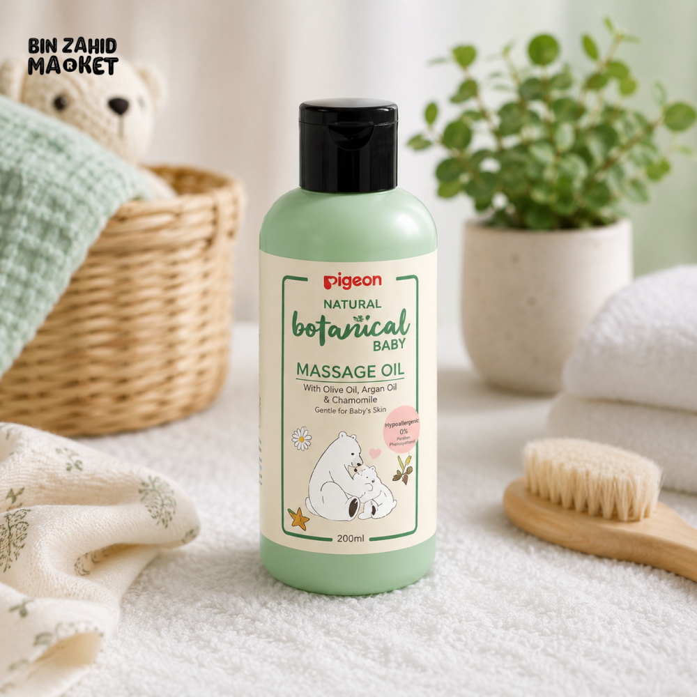 PIGEON NATURAL BOTANICAL BABY MASSAGE OIL – 120ML