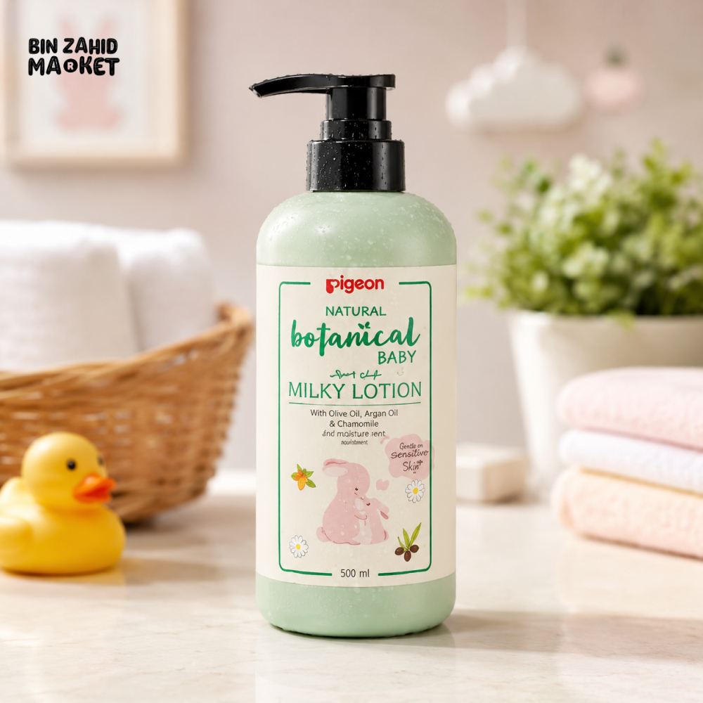 PIGEON NATURAL BOTANICAL BABY MILKY LOTION – 500ML