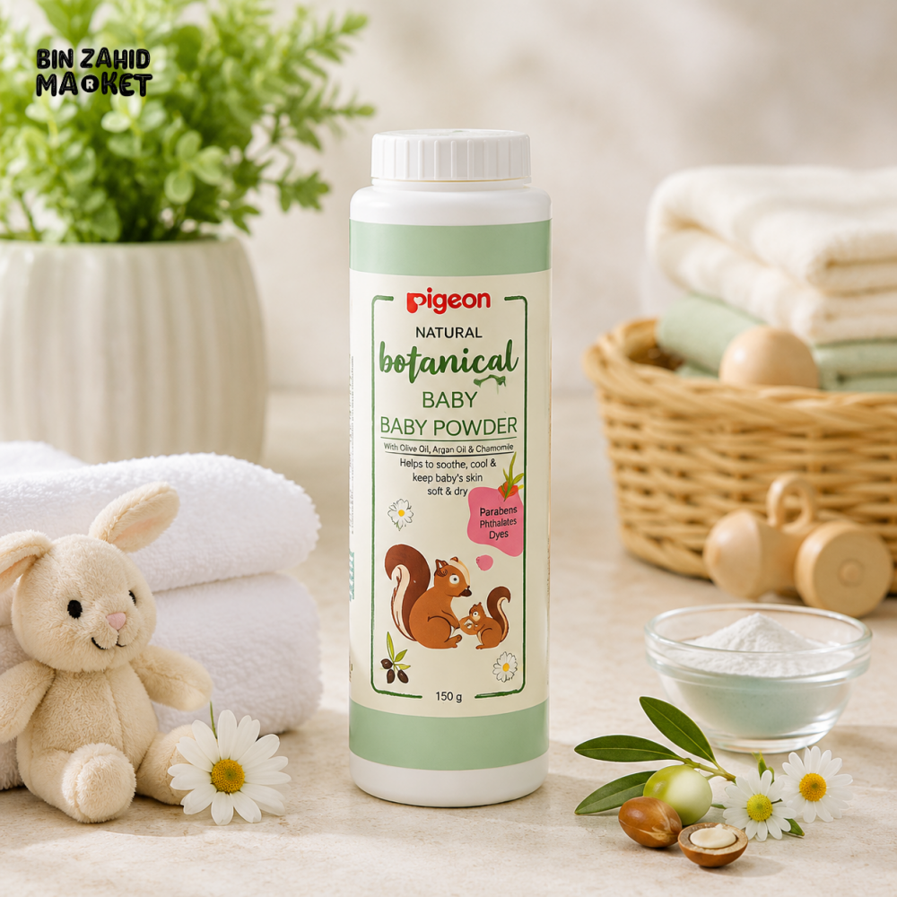 PIGEON NATURAL BOTANICAL BABY SILKY POWDER 125G
