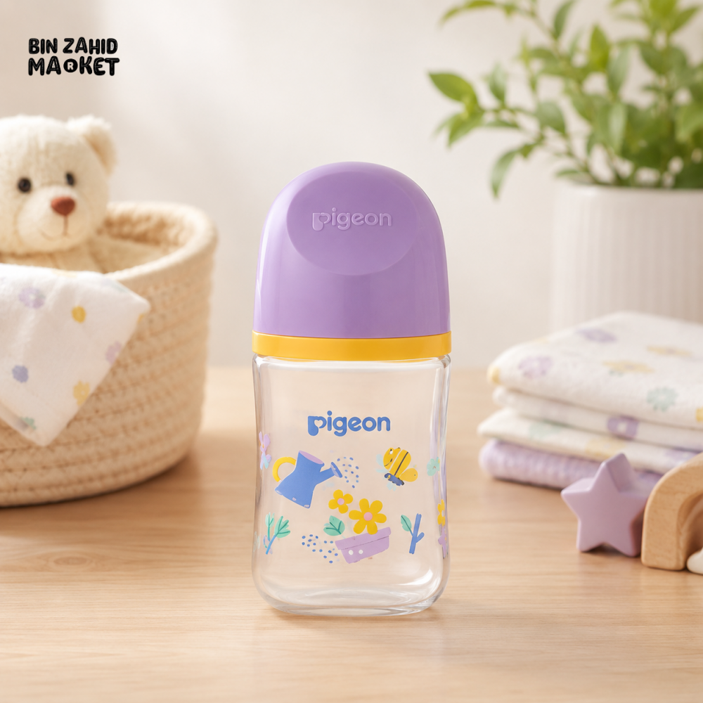 PIGEON NEWBORN WIDE-NECK BOTTLE (0+ MONTHS)