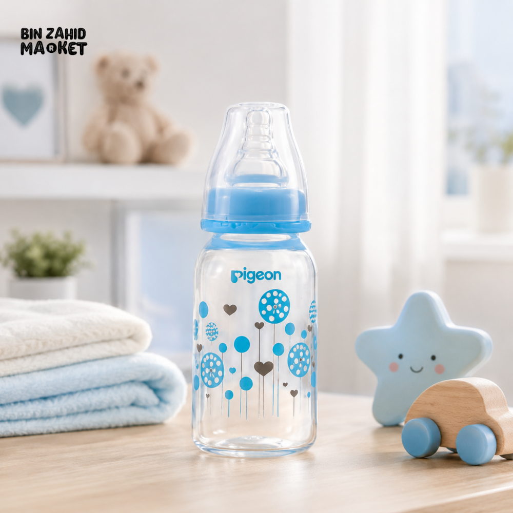 PIGEON NURSING BOTTLE – CRYSTAL PP WITH ANTI-COLIC TEAT
