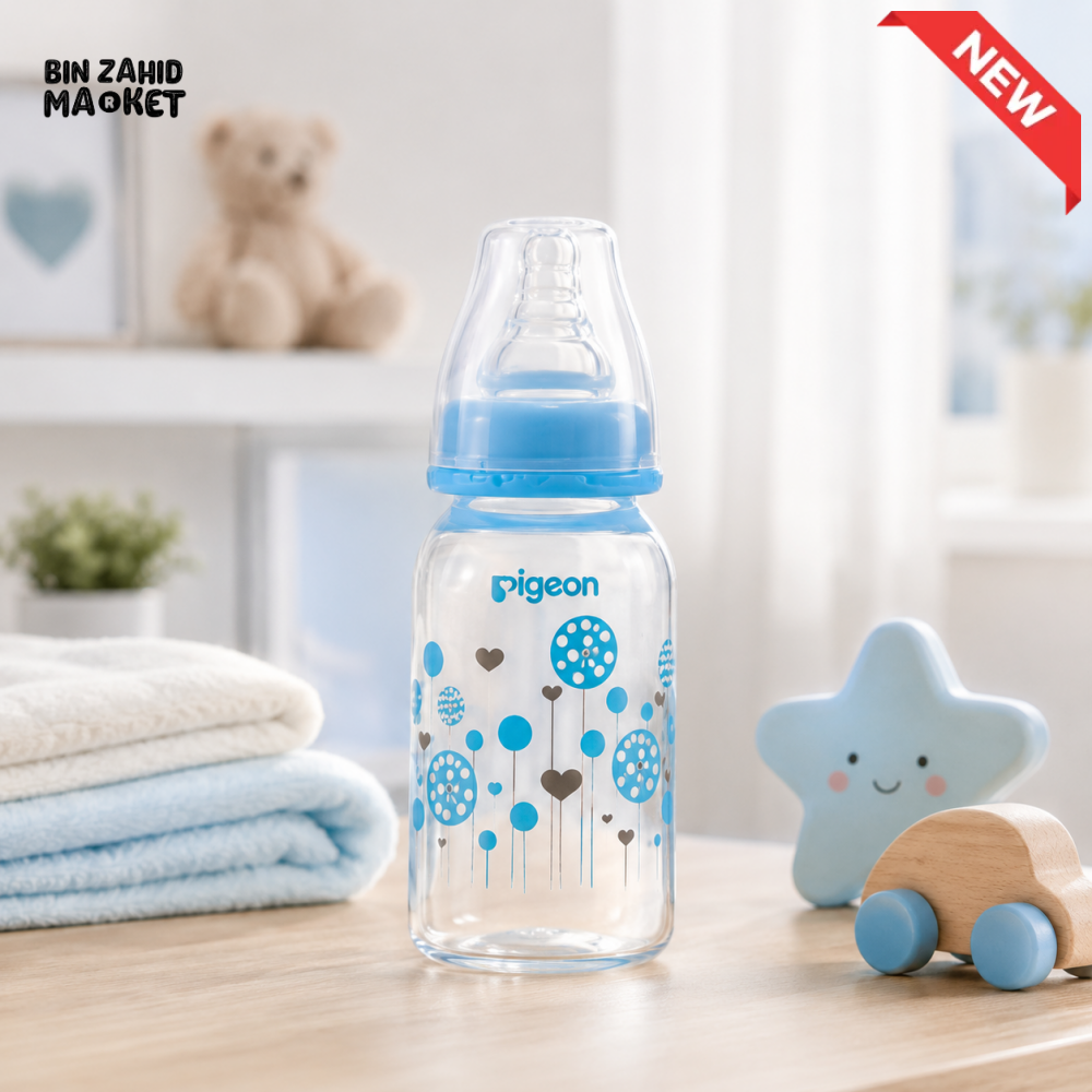 PIGEON NURSING BOTTLE – CRYSTAL PP WITH ANTI-COLIC TEAT