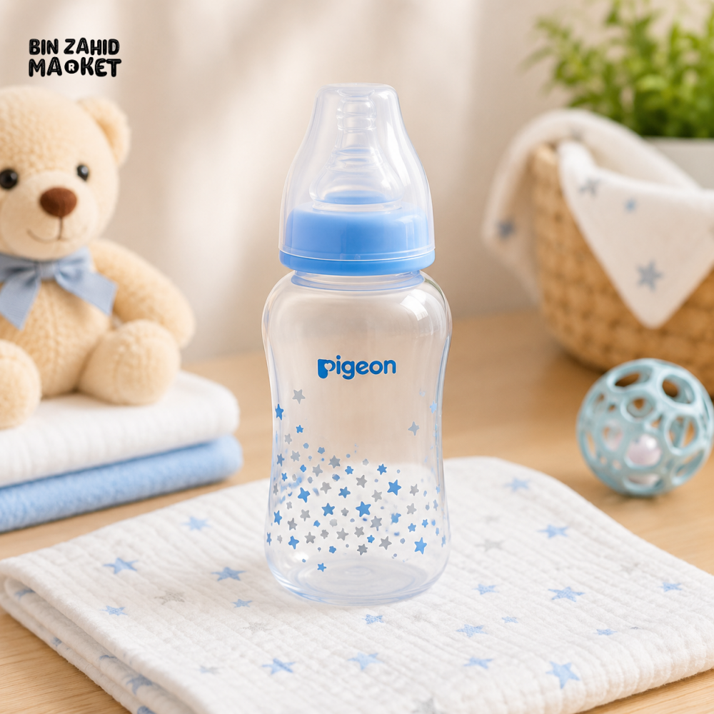 PIGEON NURSING BOTTLE WITH PERISTALTIC NIPPLE (PP) 150ml