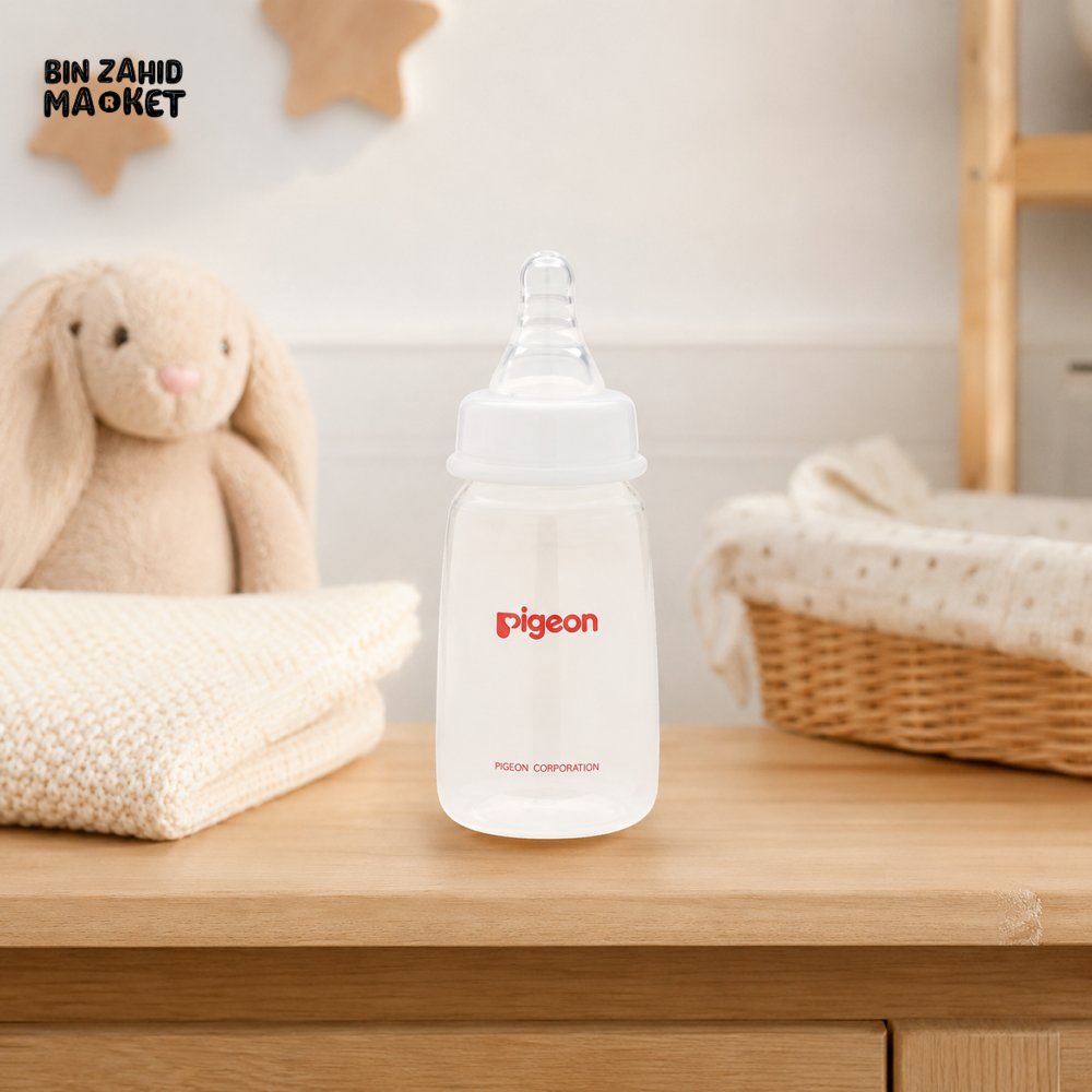 PIGEON NURSING BOTTLE WITH PERISTALTIC NIPPLE (PP)
