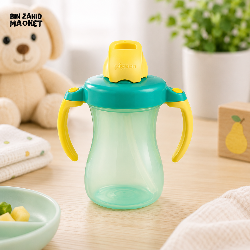 PIGEON PETITE STRAW BOTTLE 150ML (GREEN)