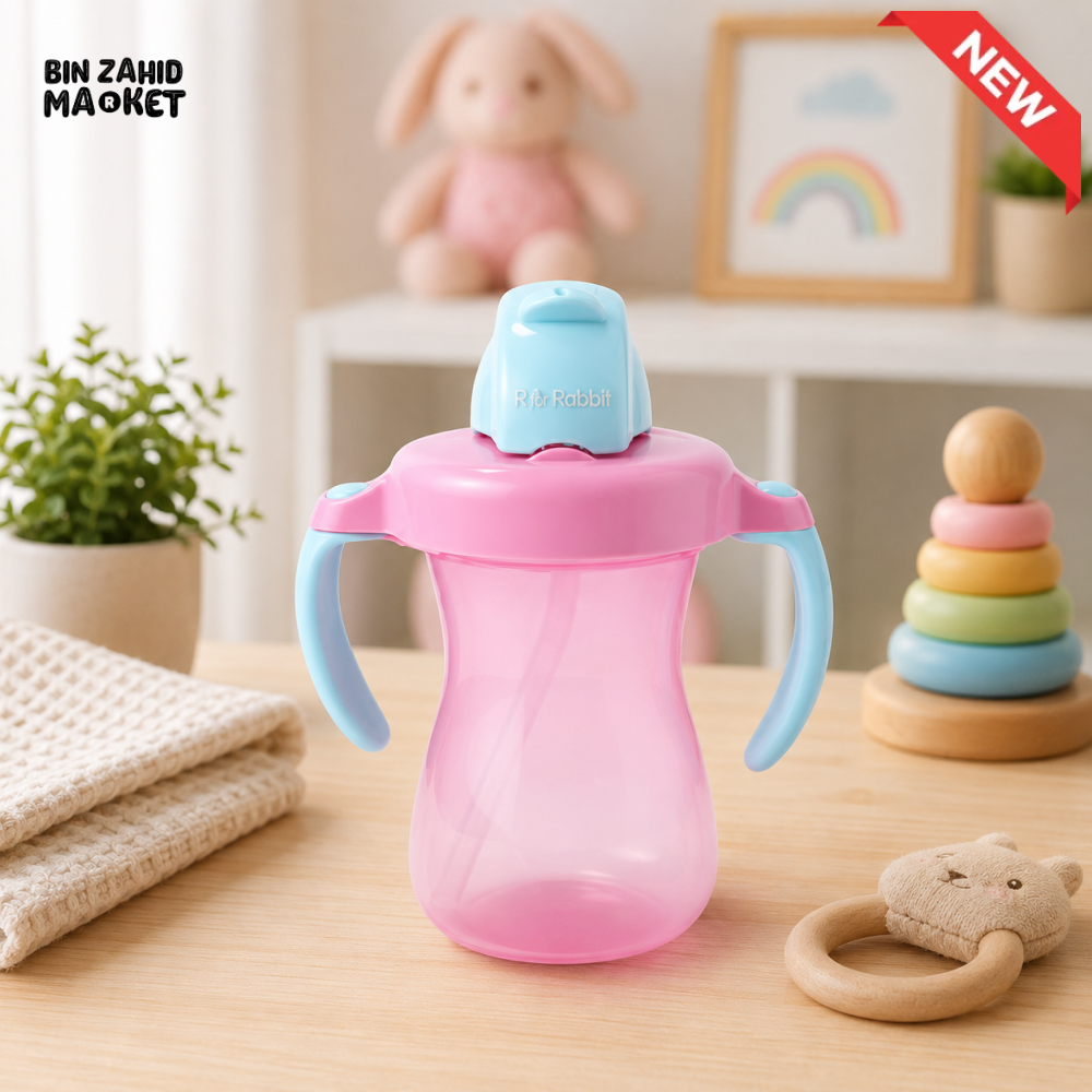 PIGEON PETITE STRAW BOTTLE 150ML (PINK)