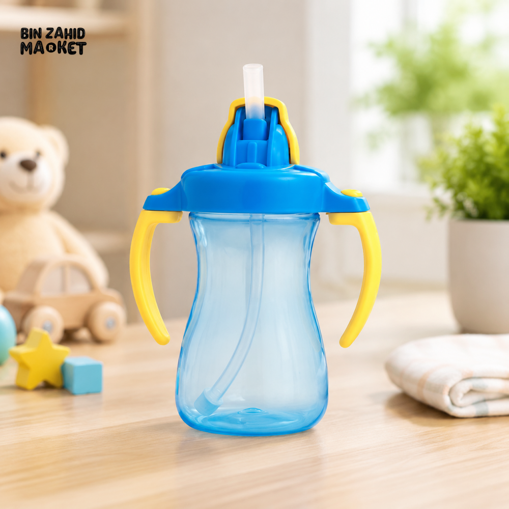 PIGEON PETITE TRAINING STRAW BOTTLE 150ML (BLUE)