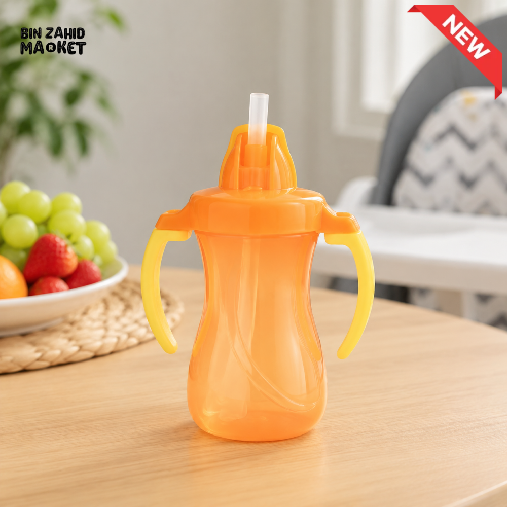 PIGEON PETITE TRAINING STRAW BOTTLE 150ML (ORANGE)