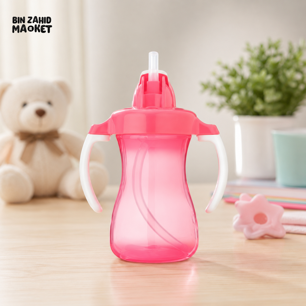 PIGEON PETITE TRAINING STRAW BOTTLE 150ML (PINK)