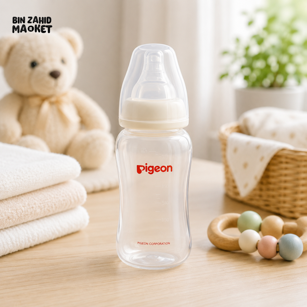 PIGEON SLIM NECK NURSING BOTTLE WITH PERISTALTIC NIPPLE 150ml