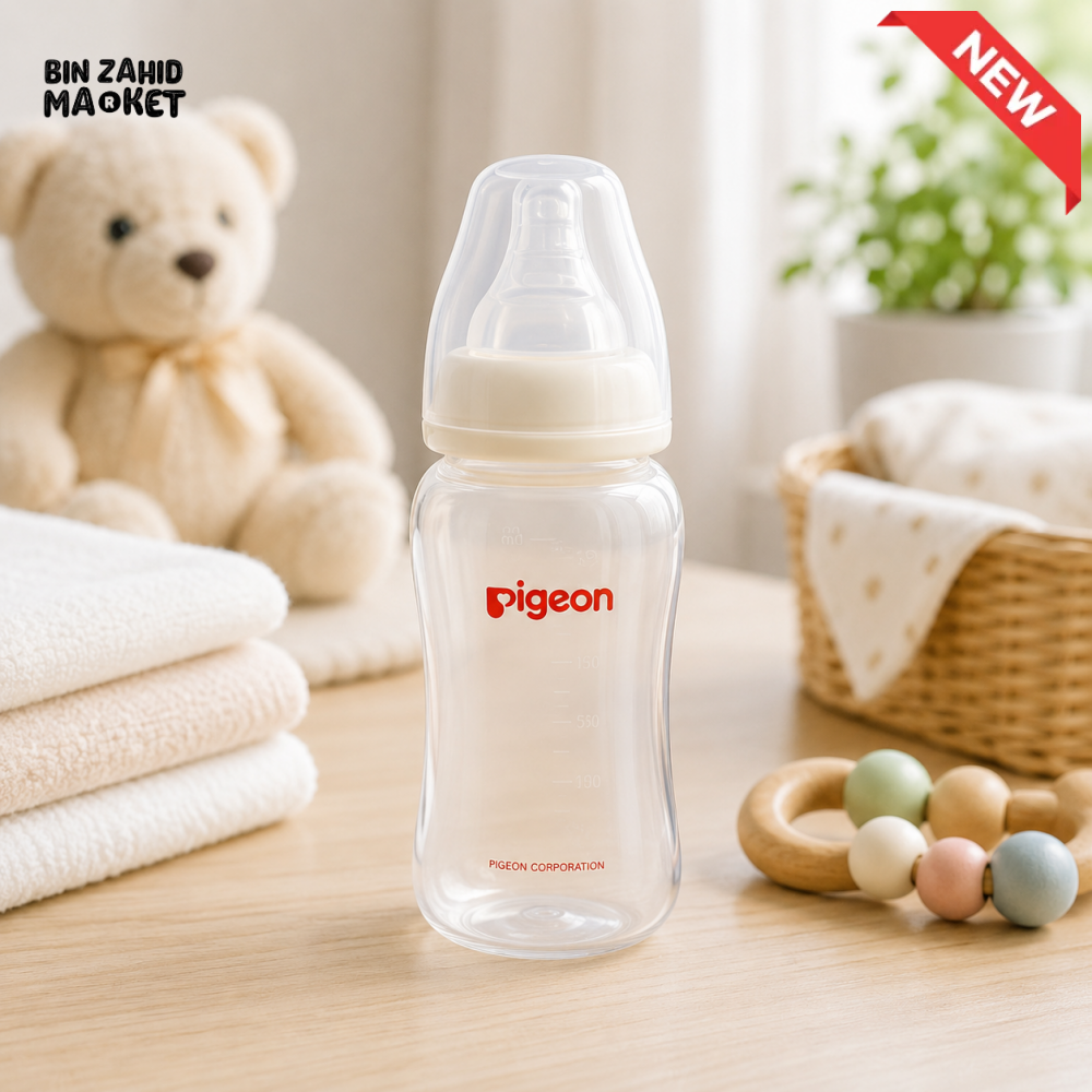 PIGEON SLIM NECK NURSING BOTTLE WITH PERISTALTIC NIPPLE 150ml