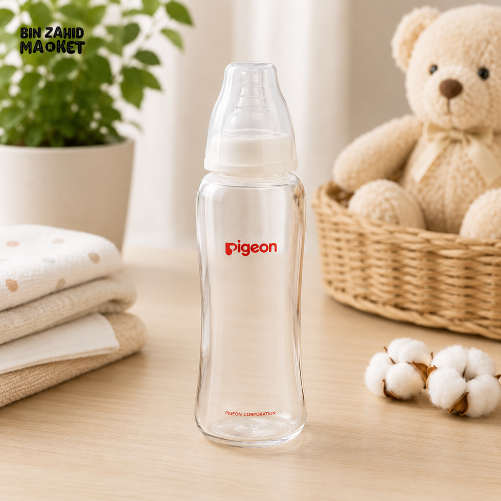 PIGEON SLIM NECK NURSING BOTTLE WITH PERISTALTIC NIPPLE
