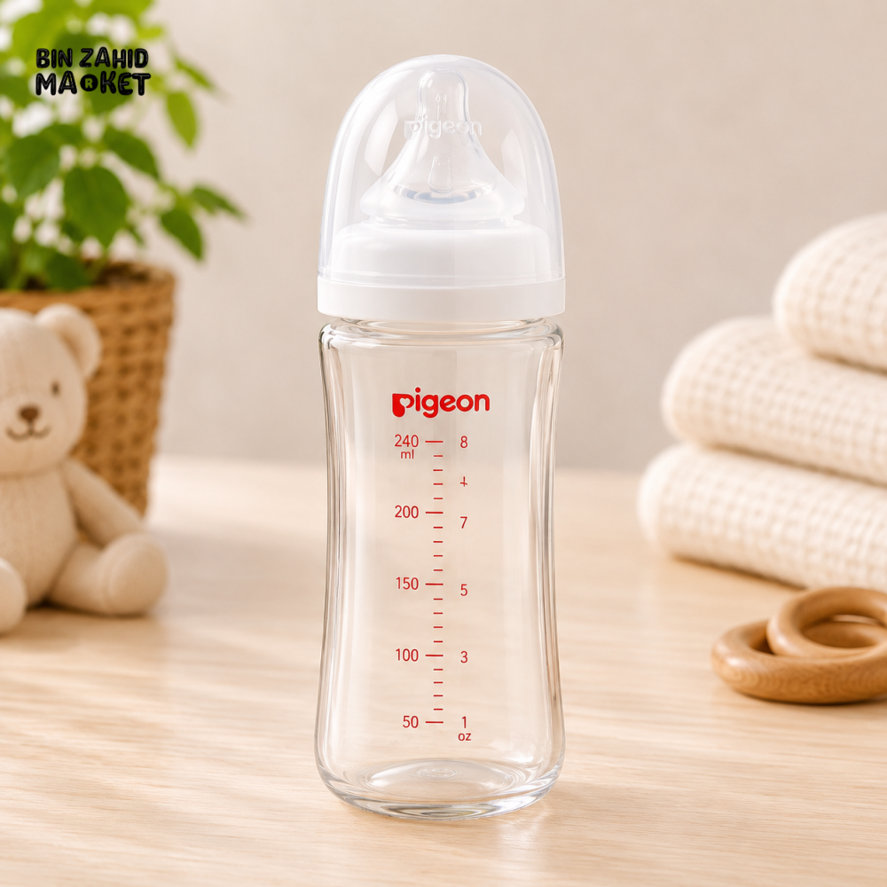 PIGEON SOFTOUCH BPP NURSING BOTTLE GLASS 240ML