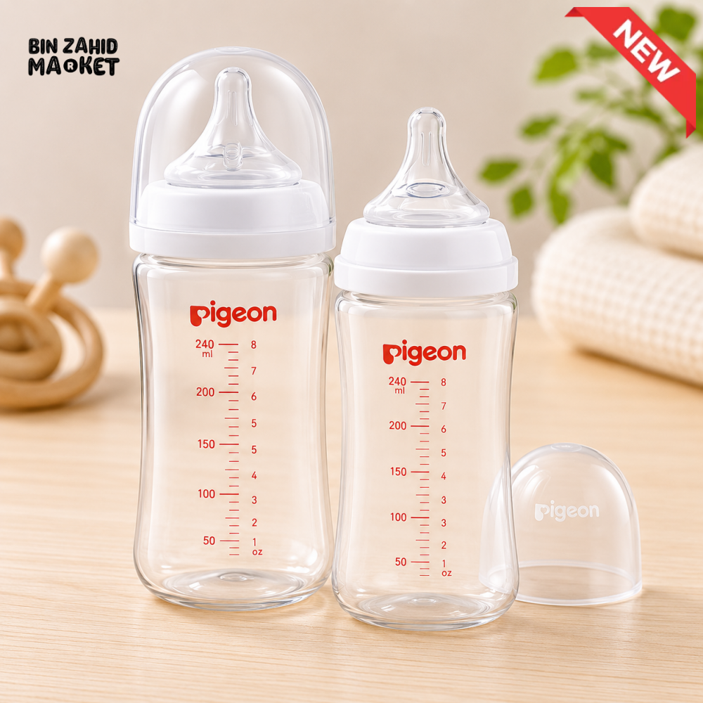 PIGEON SOFTOUCH BPP WIDE NECK NURSING BOTTLE 240ML PK-2