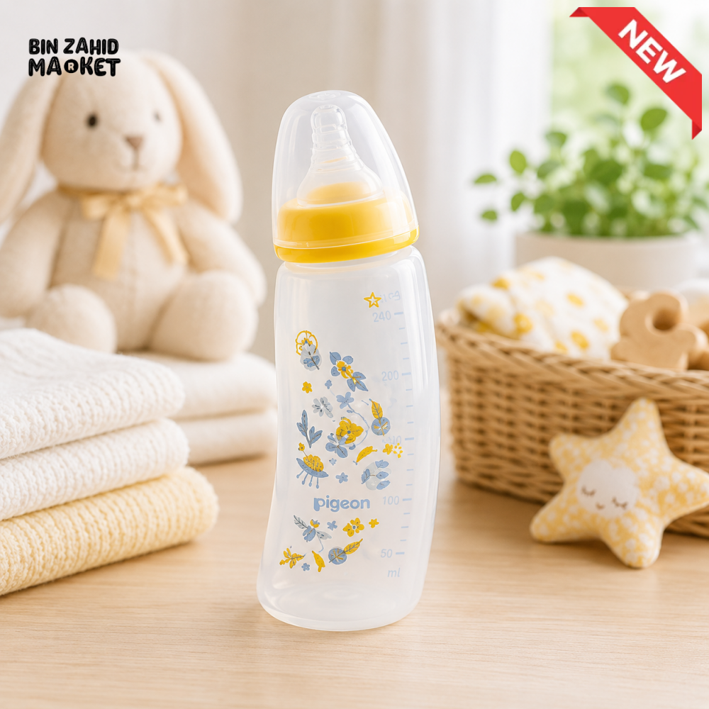 PIGEON STANDARD NECK CURVE NURSING BOTTLE PP 250ML SPACE