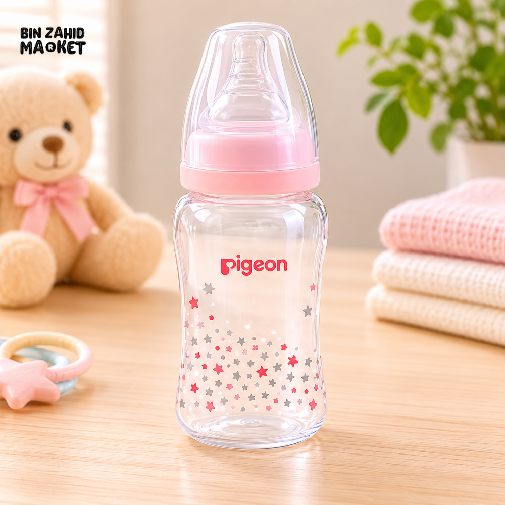 PIGEON STANDARD NECK NURSING BOTTLE WITH PERISTALTIC NIPPLE (PP) 150ml