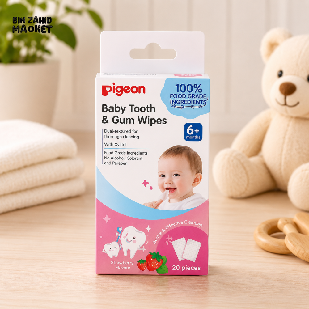 PIGEON TOOTH & GUM WIPES STRAWBERRY