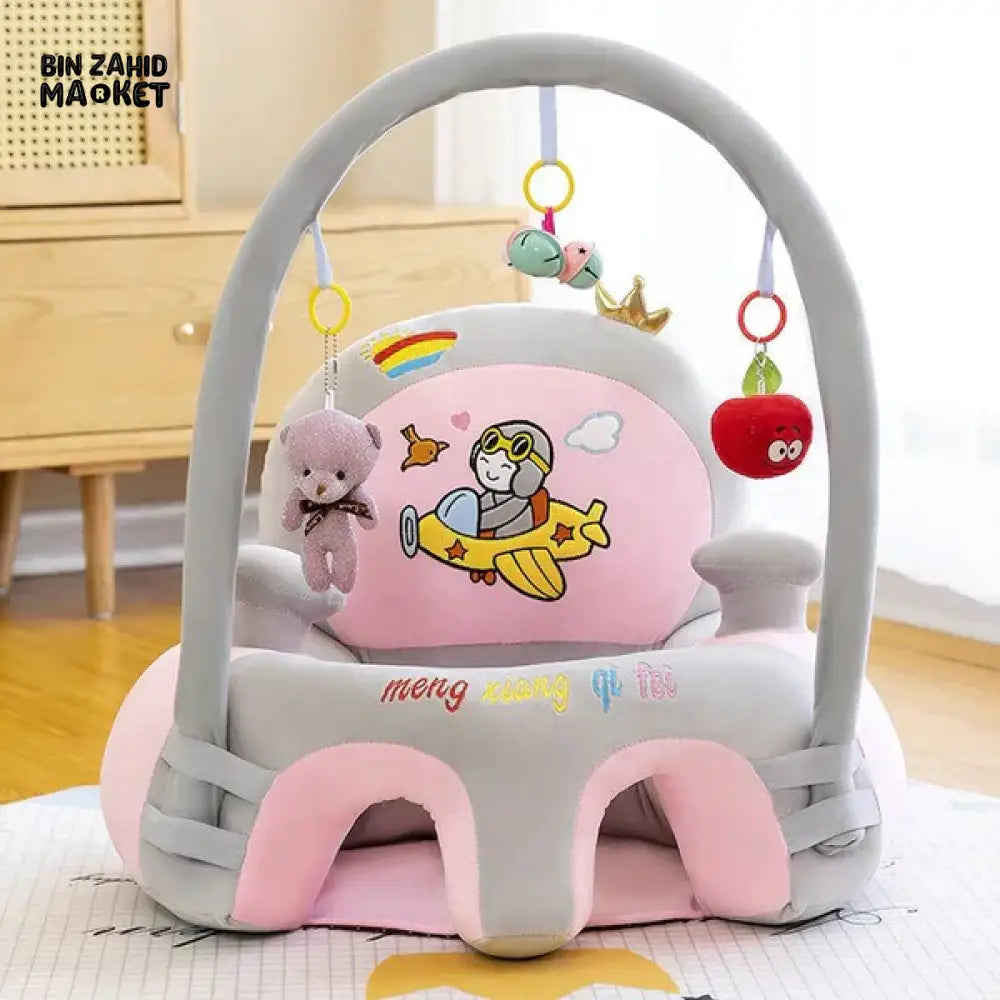 PILOT BABY SEAT WITH TOY BAR Gray