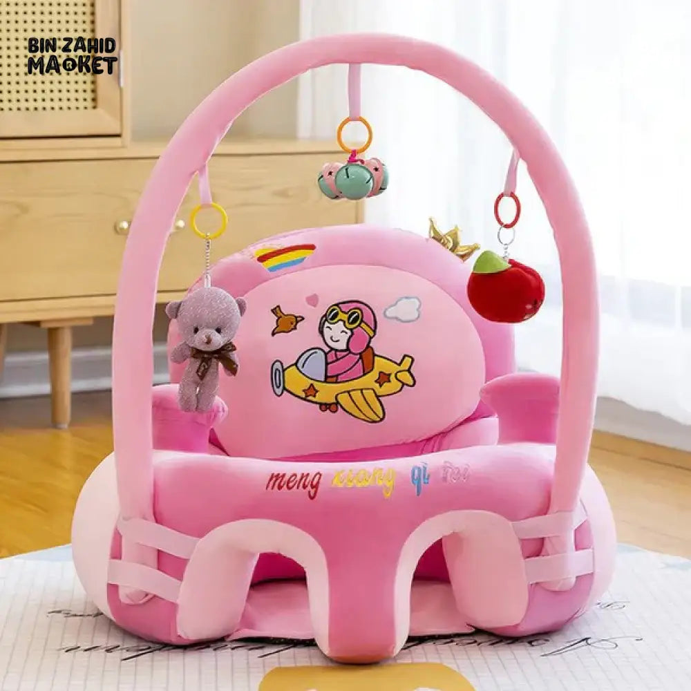 PILOT BABY SEAT WITH TOY BAR Pink
