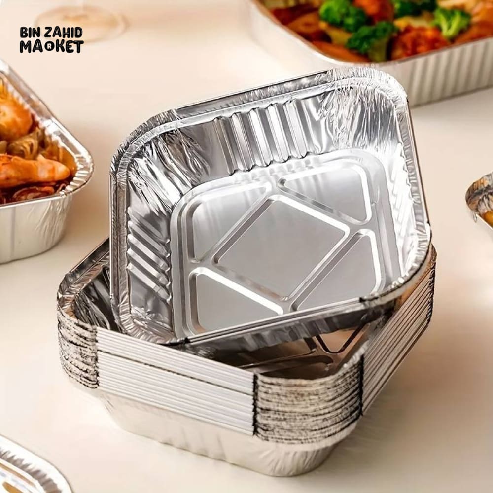 PACK OF 10 ALUMINIUM DISPOSABLE FOIL PLATES