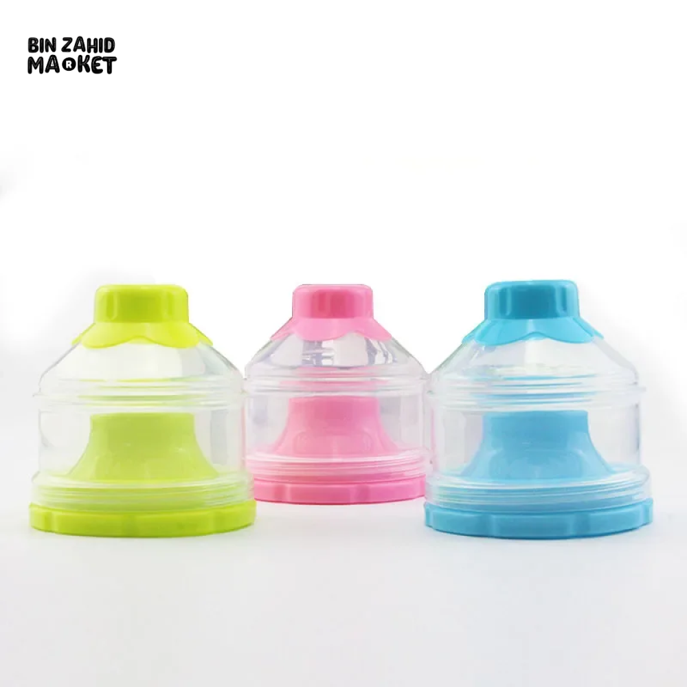 PORTABLE BABY FOOD STORAGE BOX MULTIPLE OPENINGS CARTOON CEREAL & SNACK CONTAINER