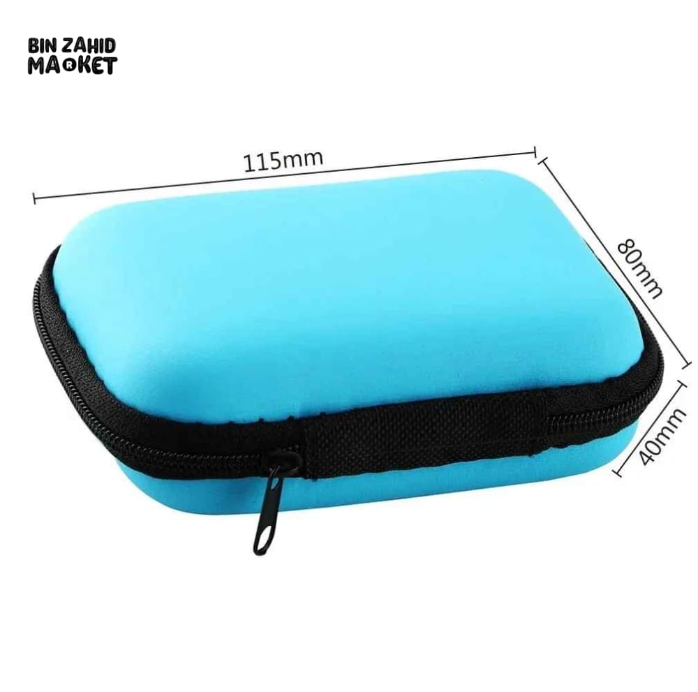 PORTABLE EVA HARD SHELL ZIPPER STORAGE CASE 1-PIECE