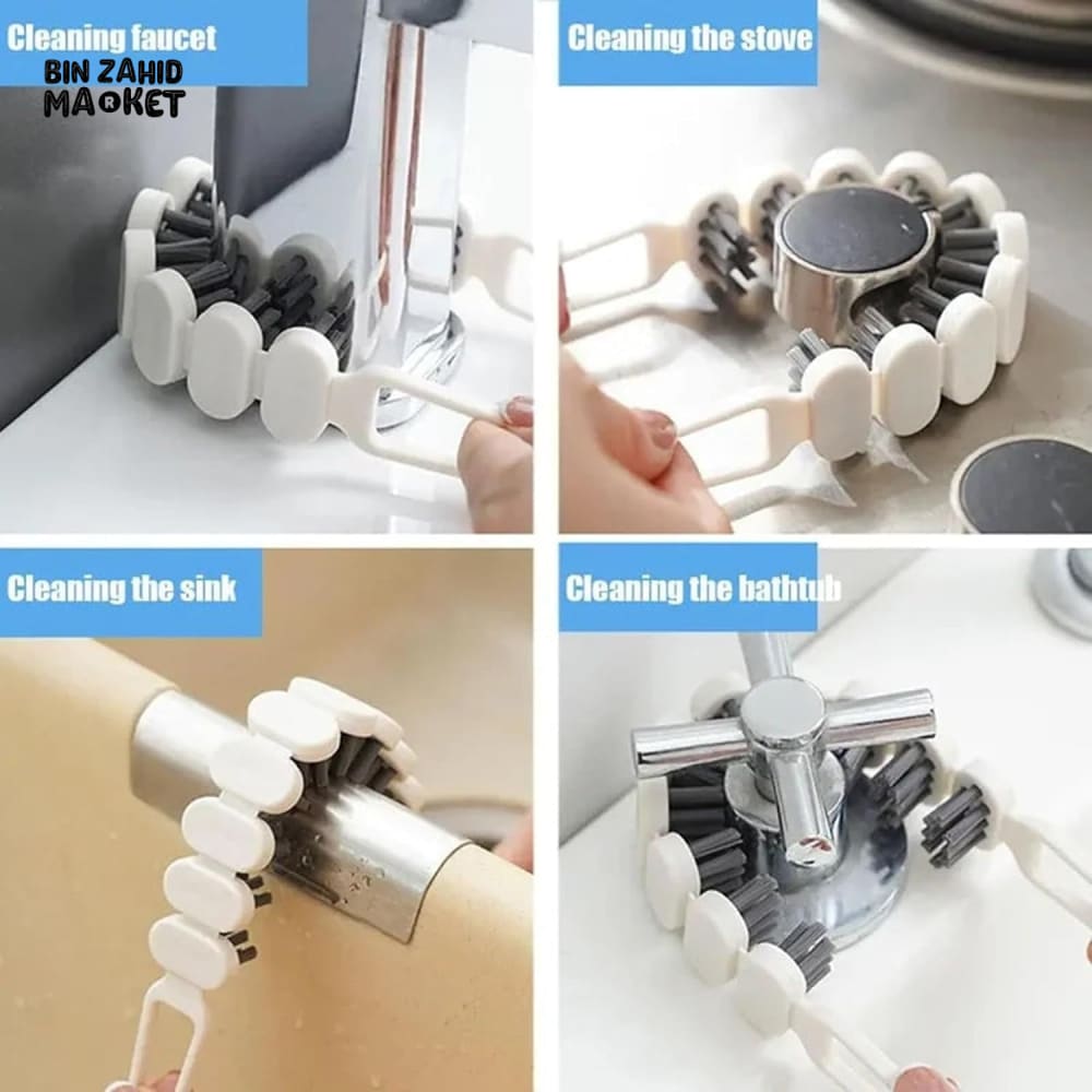 PORTABLE FOLDABLE GROUT BRUSH – FLEXIBLE MULTIFUNCTIONAL CLEANING BRUSH WITH SOFT BRISTLES FOR KITCHEN BATHROOM & HOME