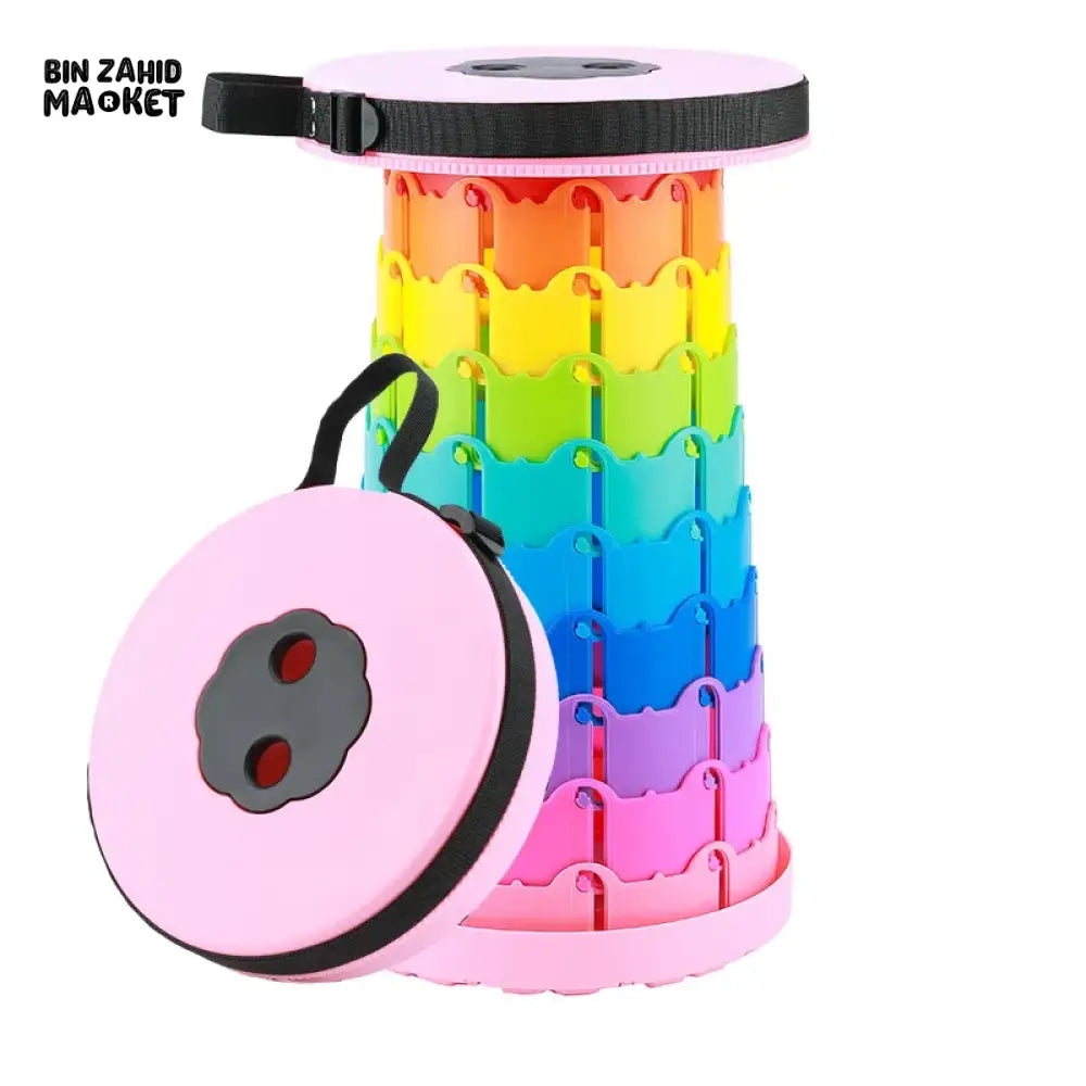 PORTABLE FOLDING CHAIR – RETRACTABLE SEAT FOR FISHING HIKING & OUTDOOR ADVENTURES