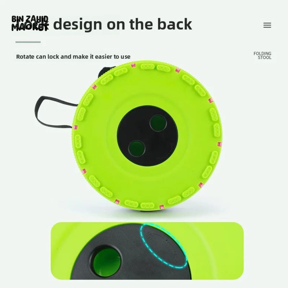 PORTABLE FOLDING CHAIR – RETRACTABLE SEAT FOR FISHING HIKING & OUTDOOR ADVENTURES