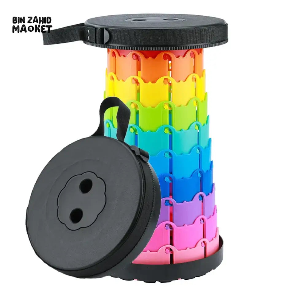 PORTABLE FOLDING CHAIR – RETRACTABLE SEAT FOR FISHING HIKING & OUTDOOR ADVENTURES