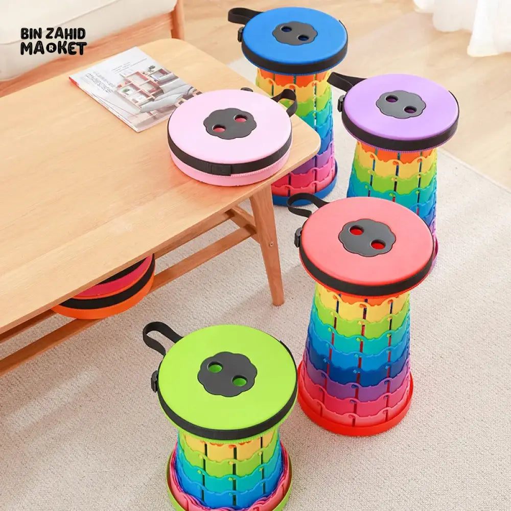 PORTABLE FOLDING CHAIR – RETRACTABLE SEAT FOR FISHING HIKING & OUTDOOR ADVENTURES