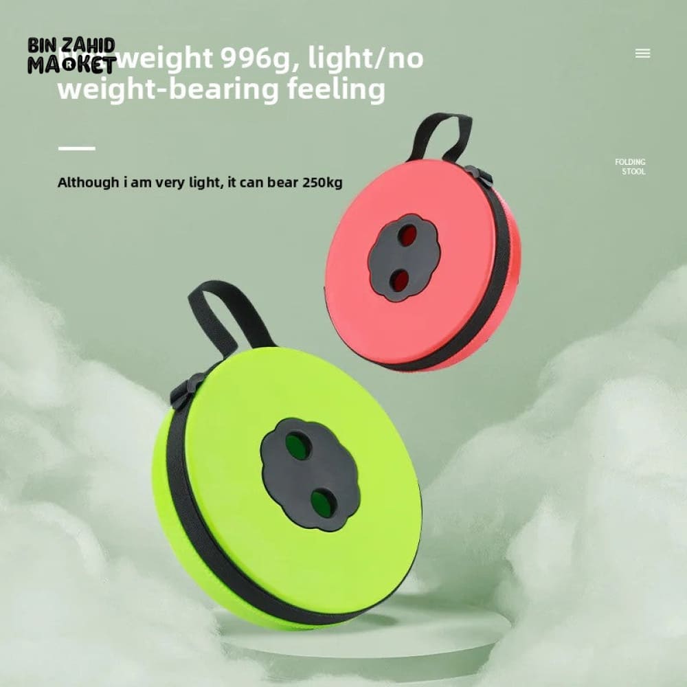 PORTABLE FOLDING CHAIR – RETRACTABLE SEAT FOR FISHING HIKING & OUTDOOR ADVENTURES