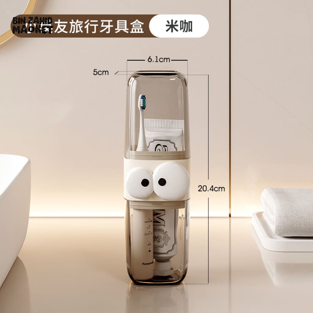 PORTABLE LUXURY TOOTHBRUSH STORAGE SET – TRAVEL MOUTHWASH CUP TOOTHBRUSH & TOOTHPASTE HOLDER FOR HOME AND TRAVEL USE