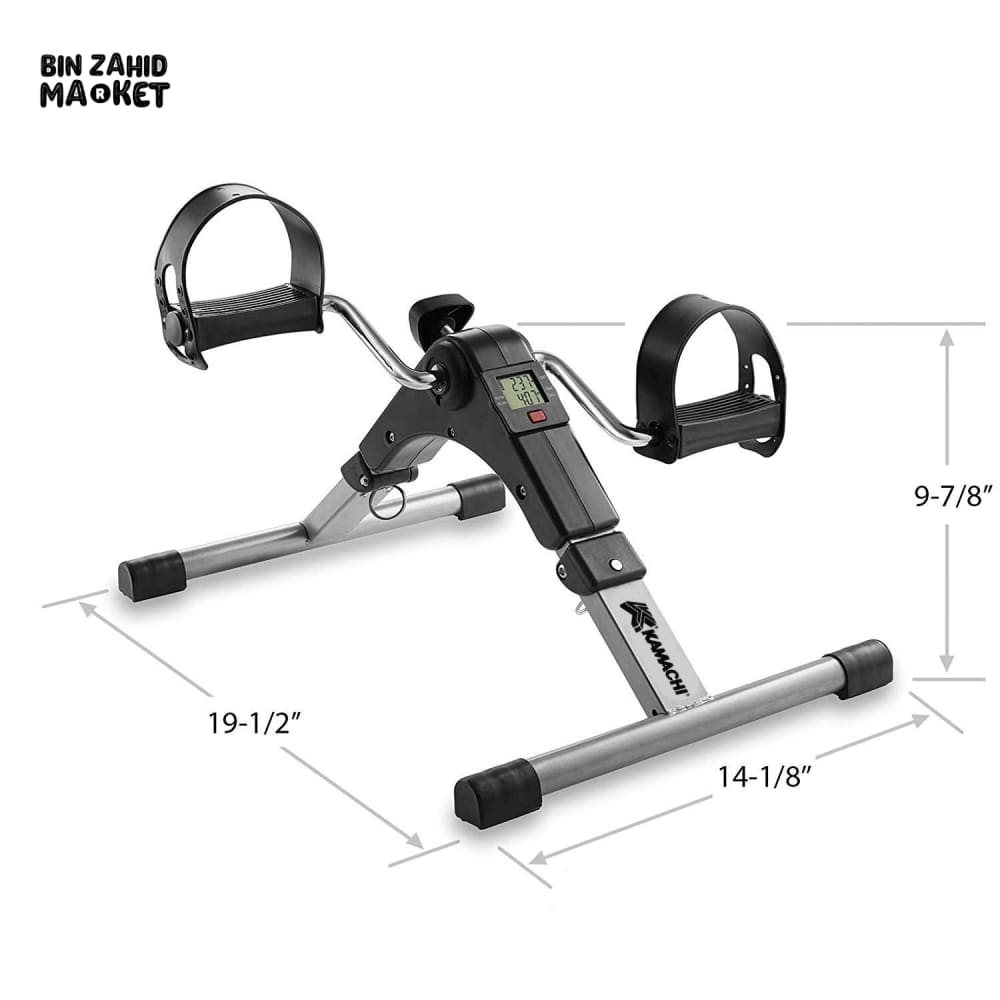 Portable Mini Cycle Pedal Exerciser with Adjustable Resistance and Digital Display
